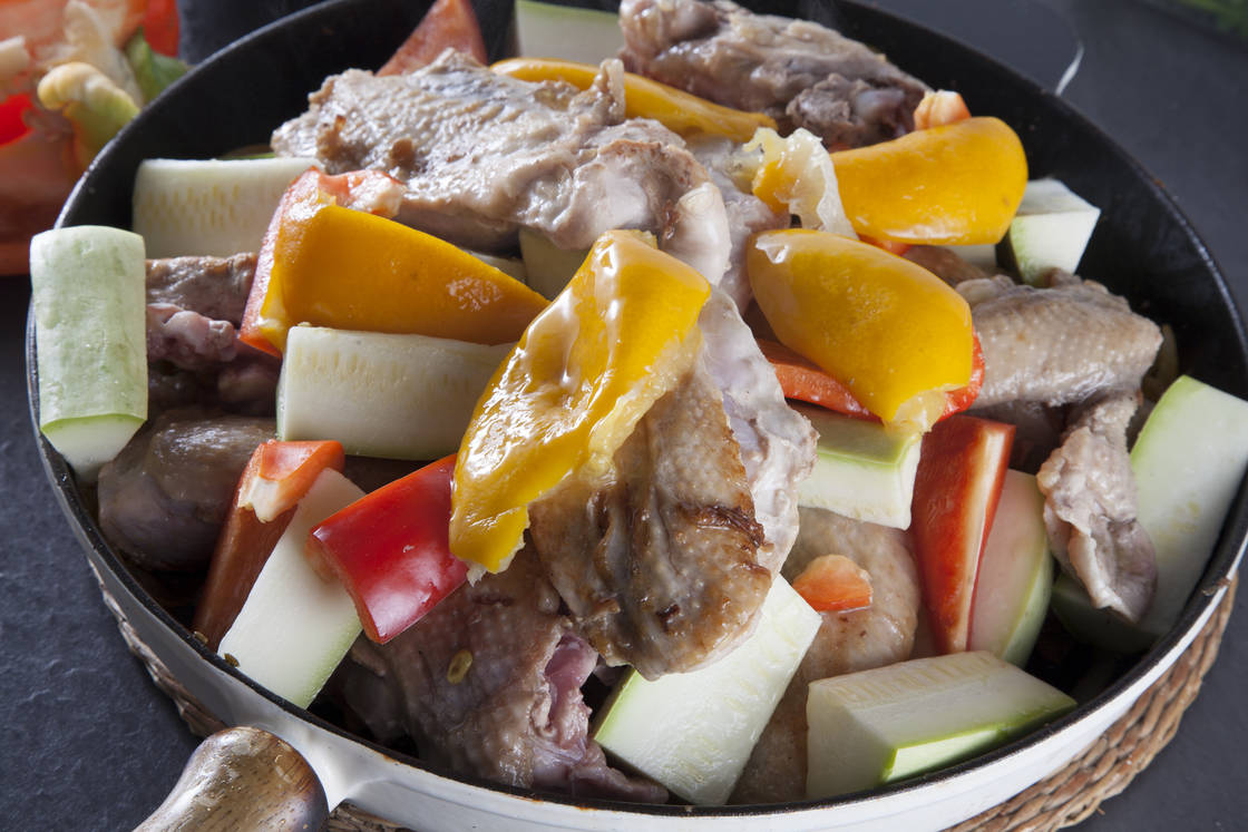 Цесарка с кус-кусом и овощами — процесс приготовления, фото 4 Цесарка с кус-кусом и овощами — процесс приготовления, фото 4
