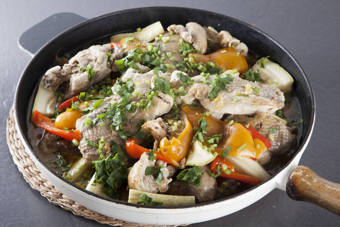 Цесарка с кус-кусом и овощами — процесс приготовления, фото 7 Цесарка с кус-кусом и овощами — процесс приготовления, фото 7