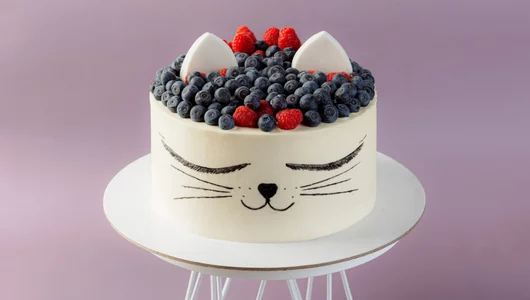 Торт «Ягодный котик»